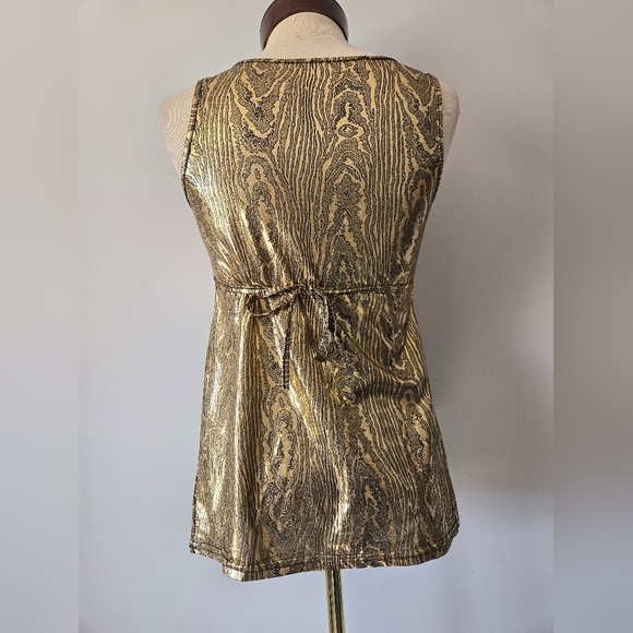 Tally Weijl Gold Sleeveless Women's Top. Size Medium - Picture 4 of 13